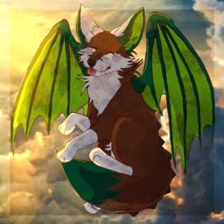 Techno in the sky blepping by blooprrgooprrr